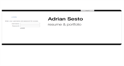 Desktop Screenshot of adriansesto.com